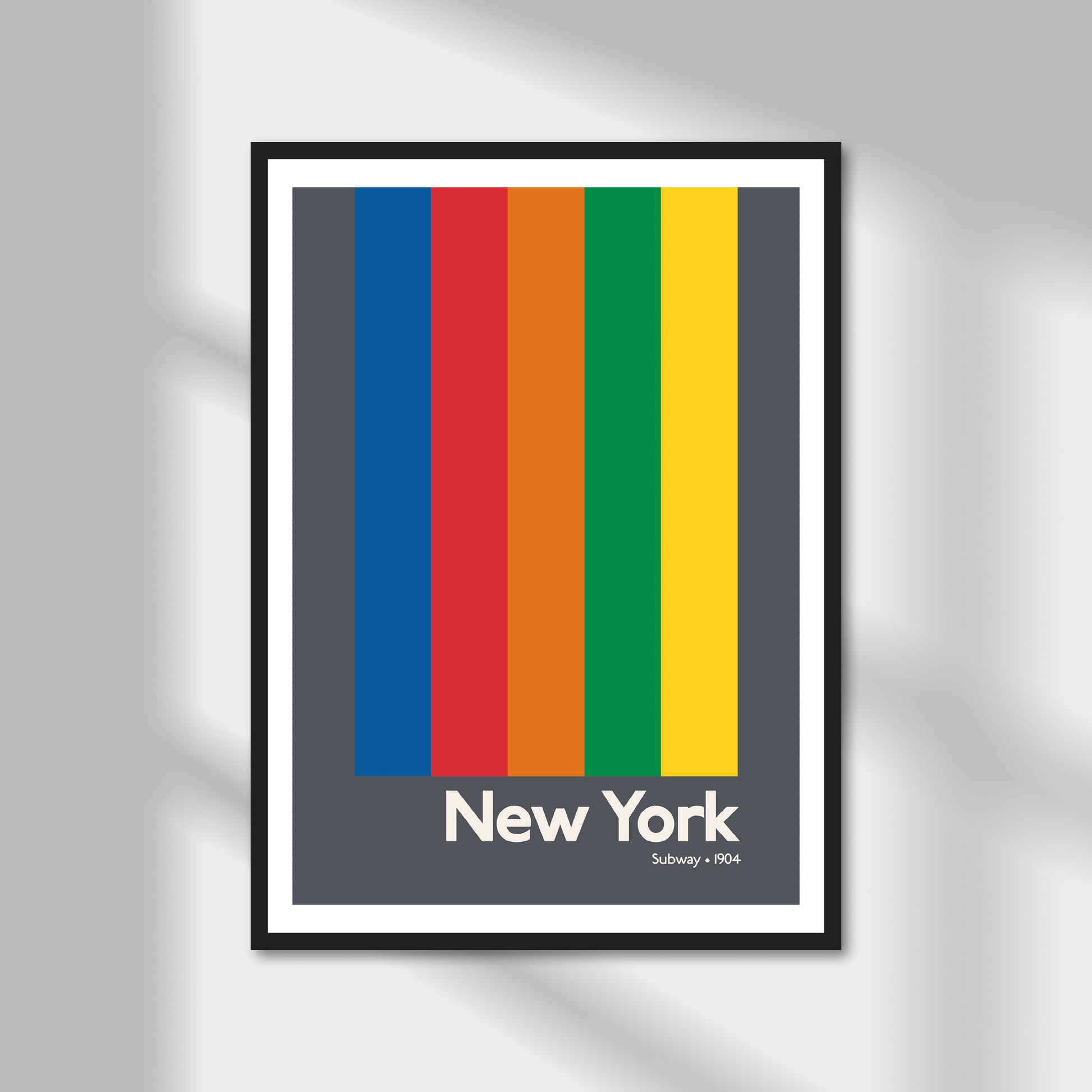 New York Subway Print | Colour Option A5