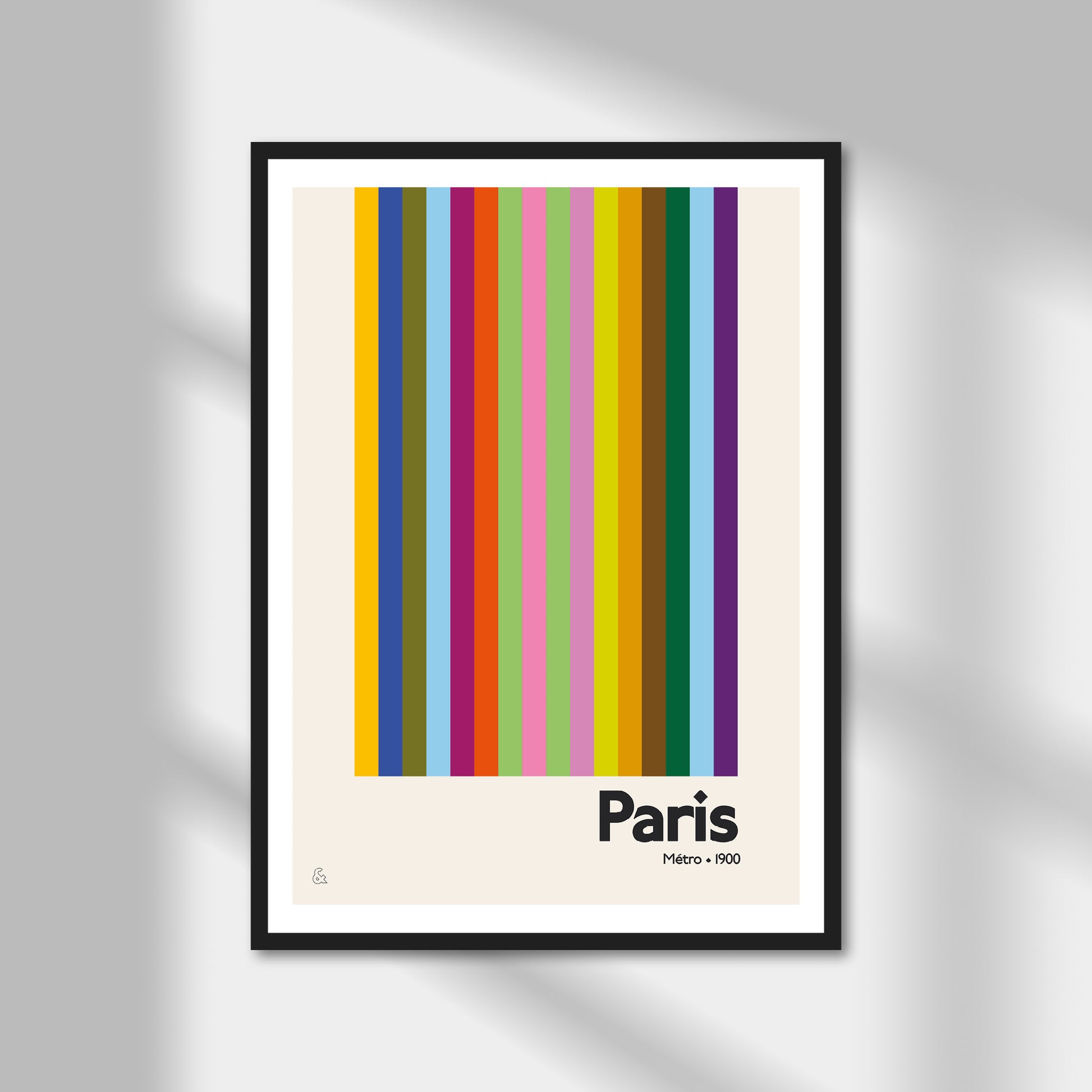 Paris Metro Print | Colour Option A5