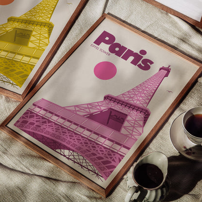 Paris, Eiffel Tower Print | Colour Option 