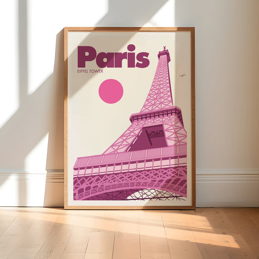 Paris, Eiffel Tower Print | Colour Option A5