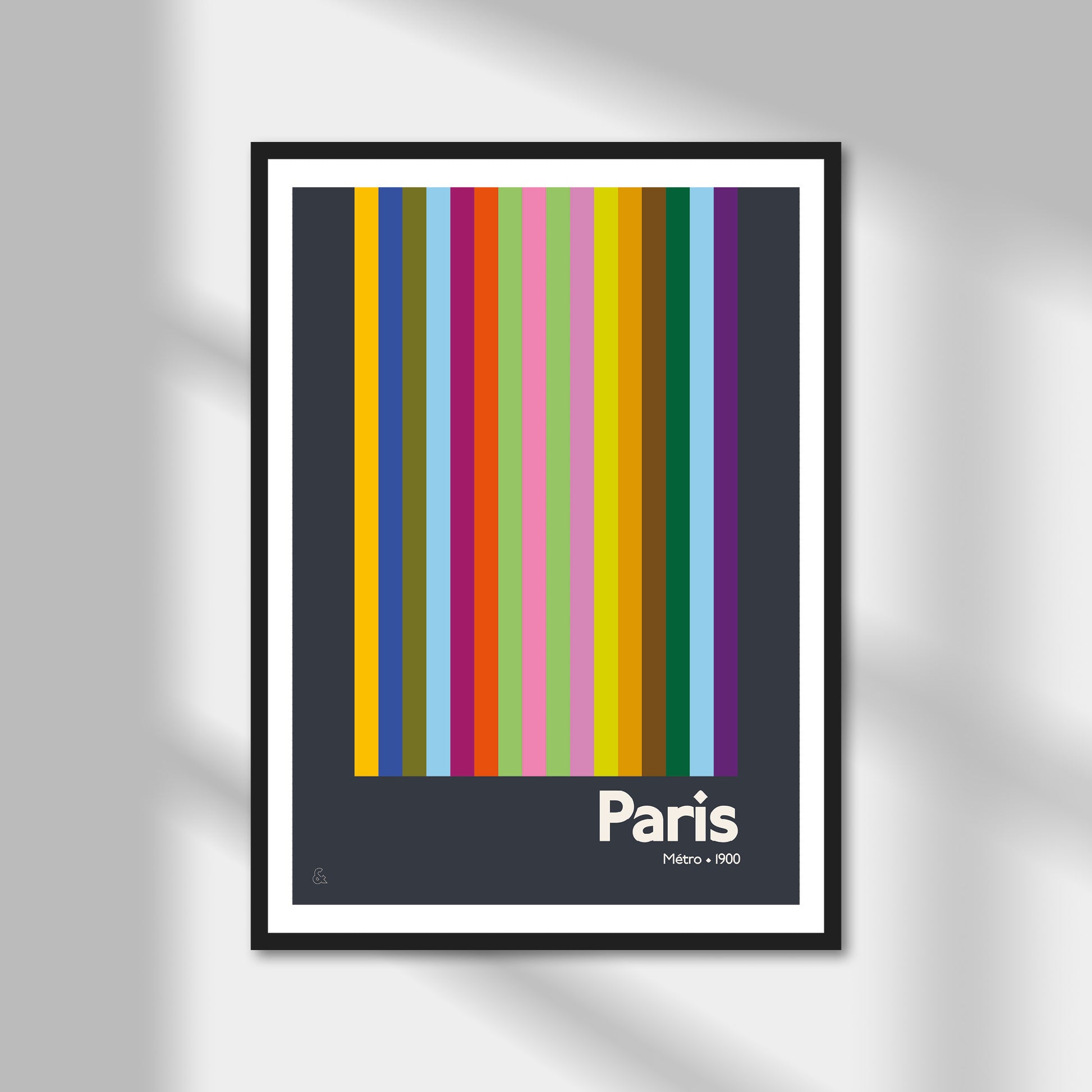 Paris Metro Print | Colour Option A5