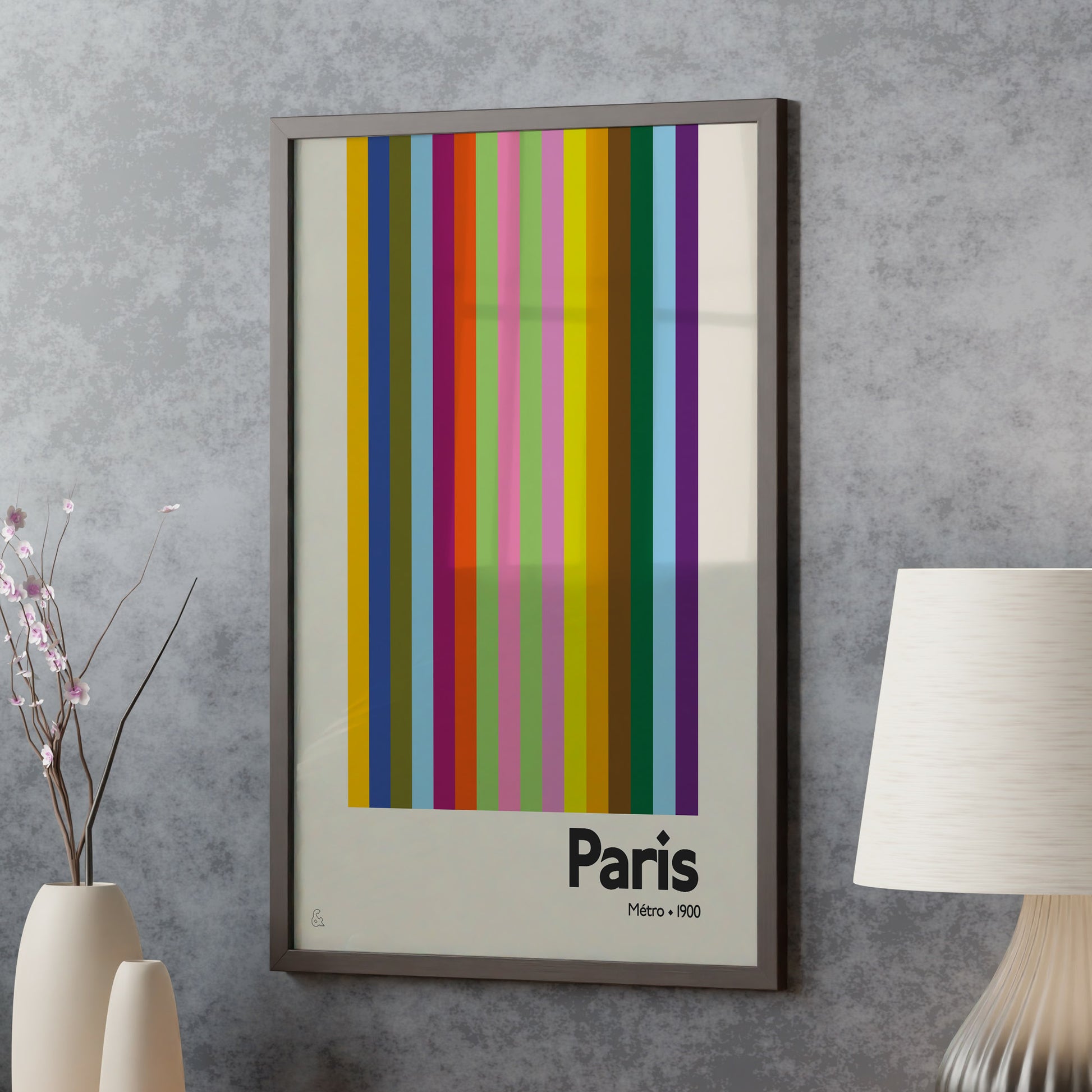 Paris Metro Print | Colour Option 