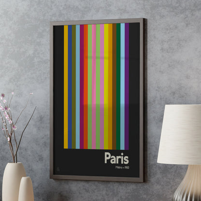 Paris Metro Print | Colour Option 