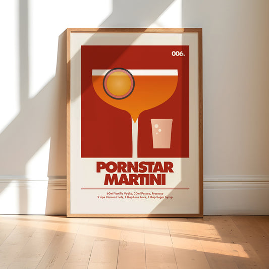 Pornstar Martini Print | Colour Option A5