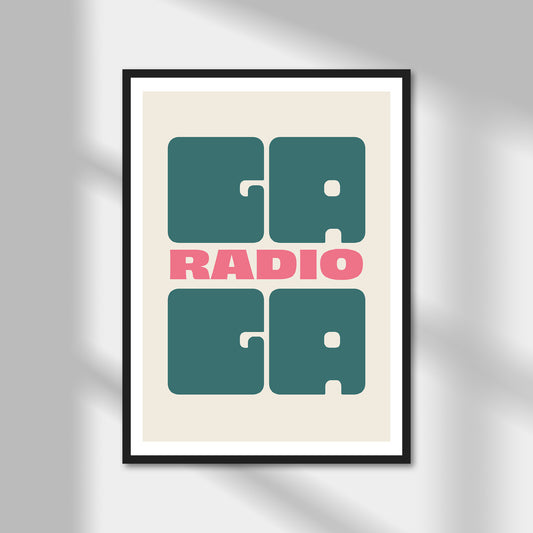 Radio Ga Ga Print | Colour Option A5