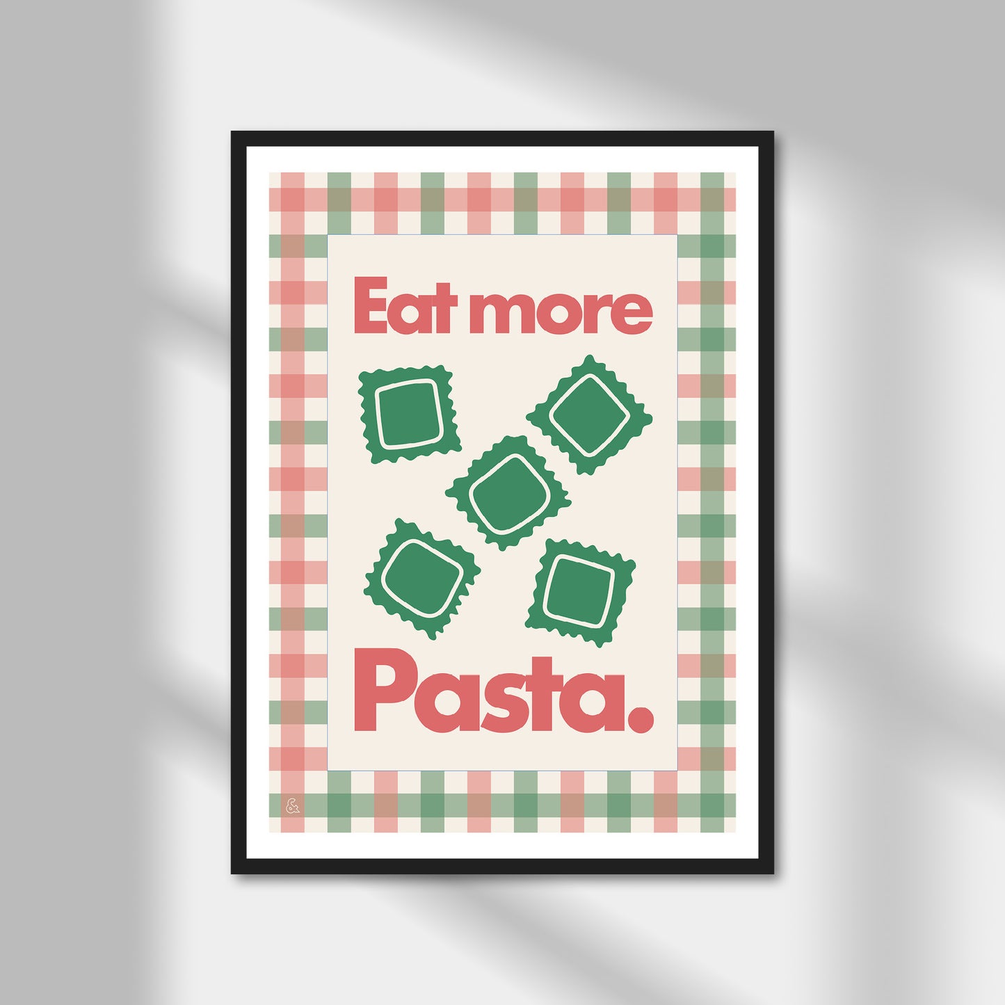 Eat More Pasta, Ravioli Print | Colour Option A5