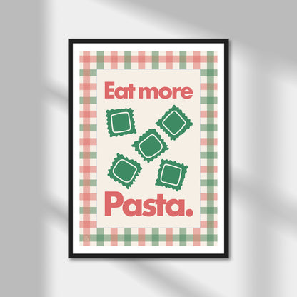 Eat More Pasta, Ravioli Print | Colour Option A5