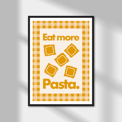 Eat More Pasta, Ravioli Print | Colour Option A5