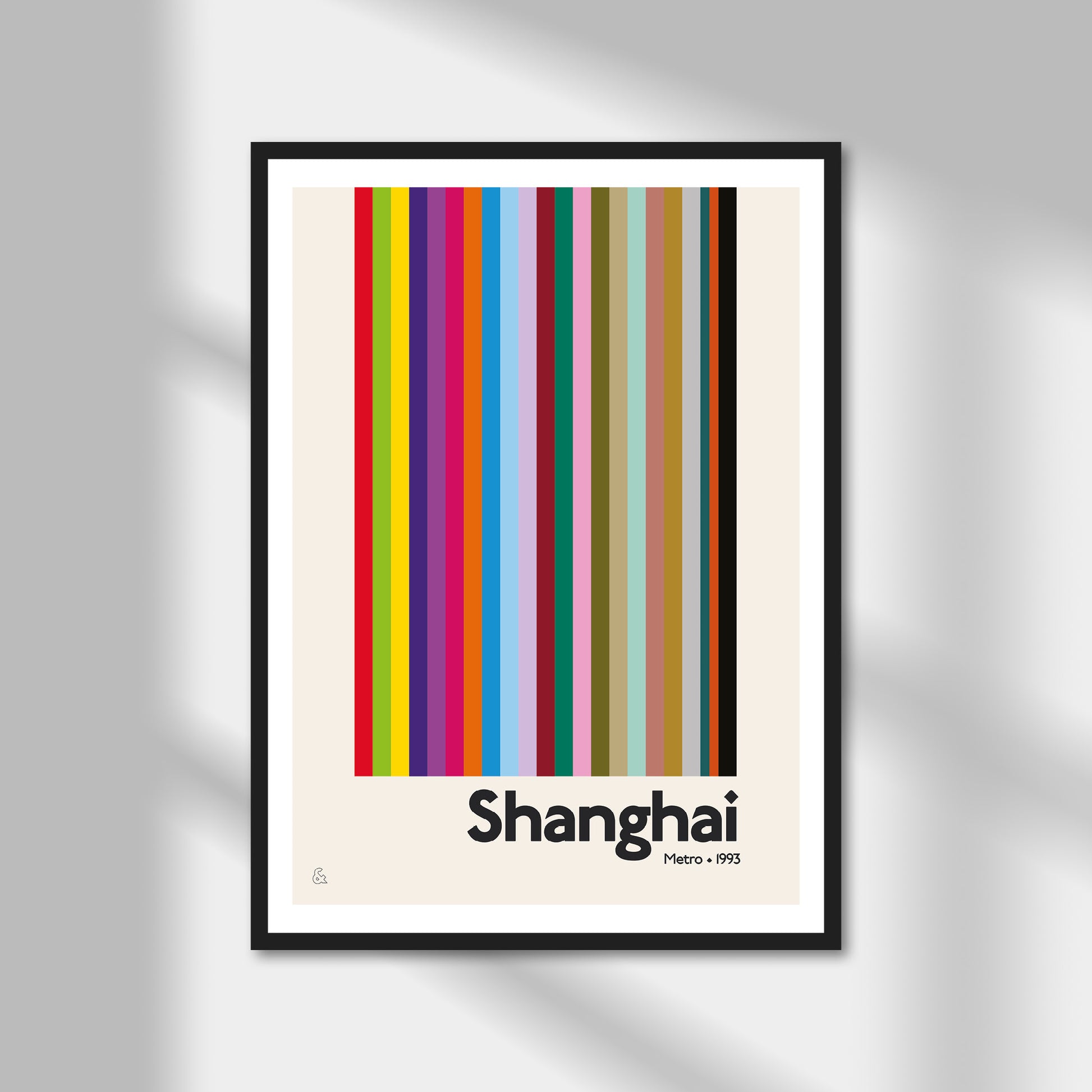 Shanghai Metro Print | Colour Option A5