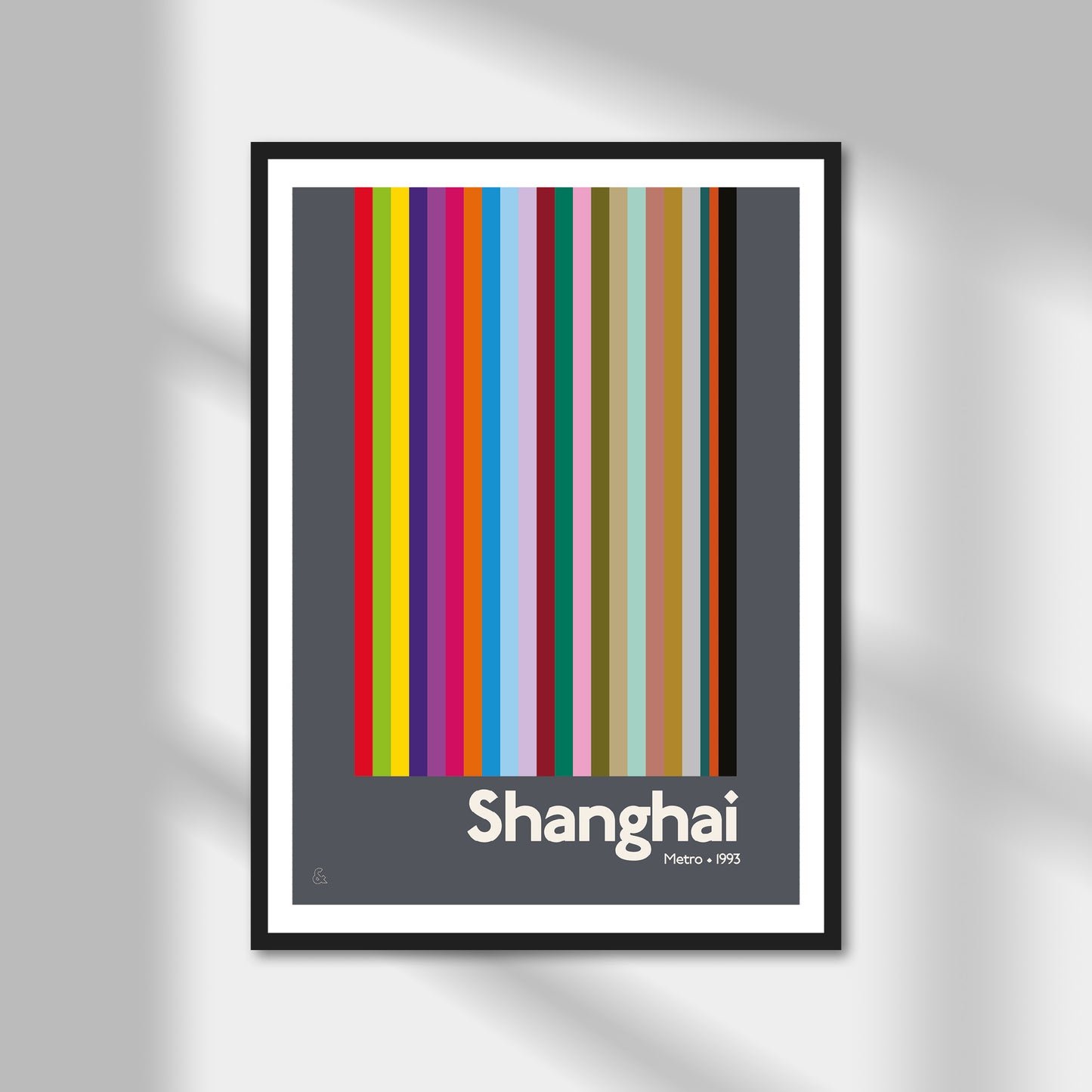 Shanghai Metro Print | Colour Option A5