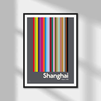 Shanghai Metro Print | Colour Option A5