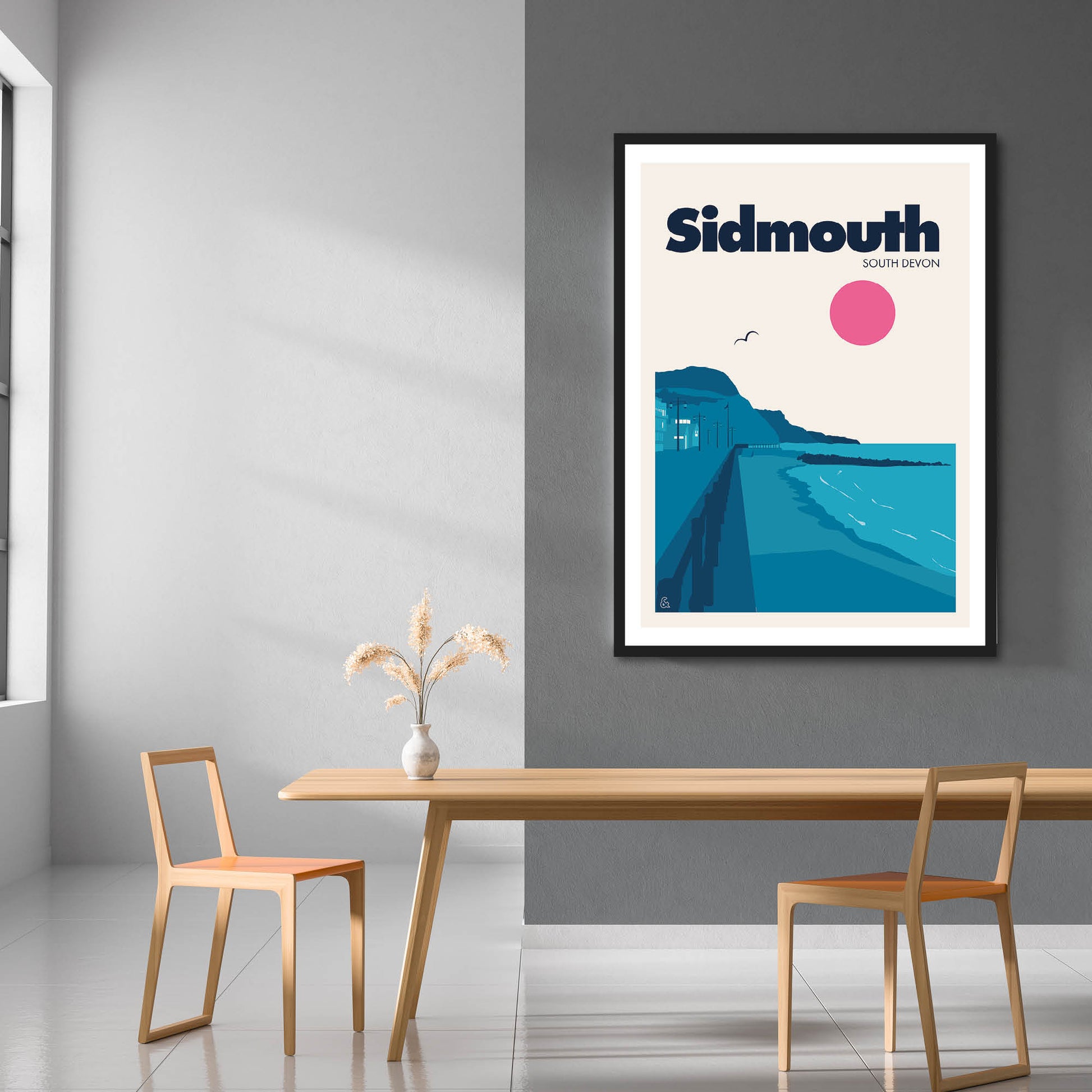 Sidmouth, South Devon Print | Colour Option 