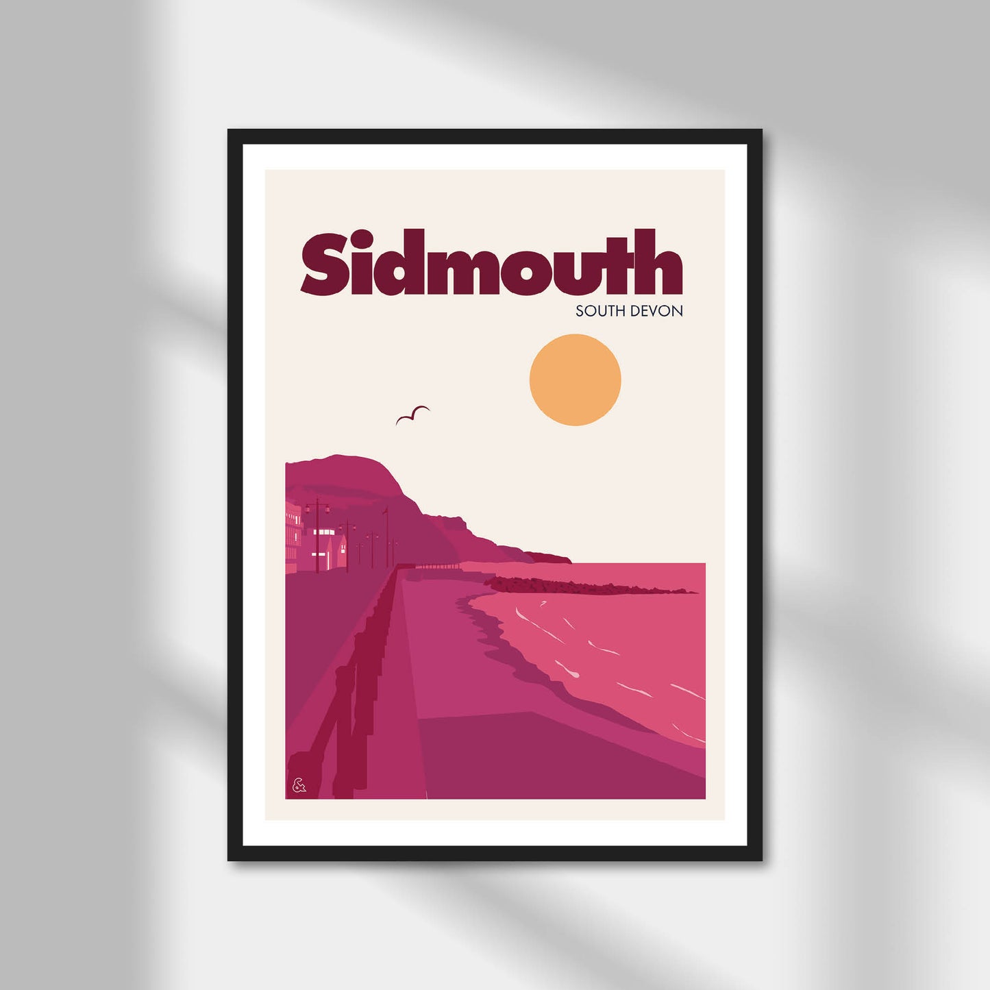 Sidmouth, South Devon Print | Colour Option A5