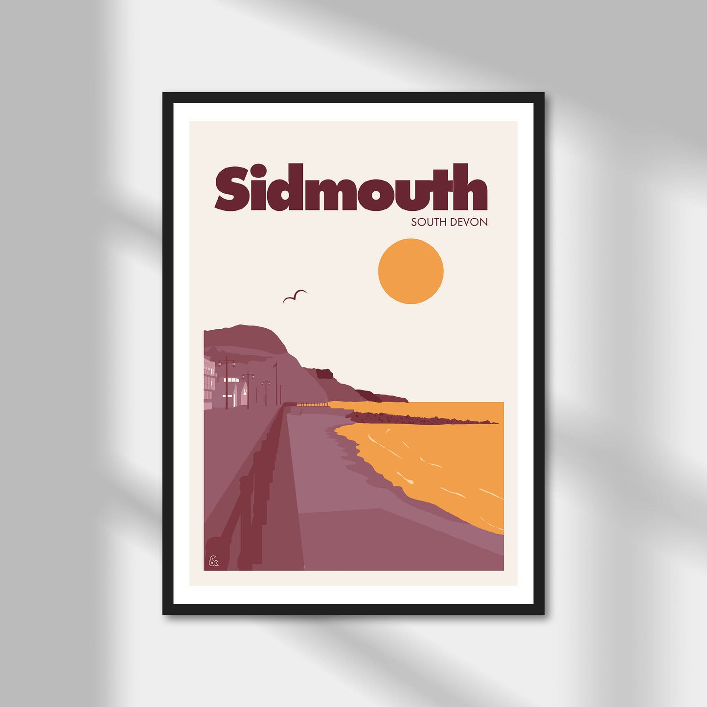 Sidmouth, South Devon Print | Colour Option A5