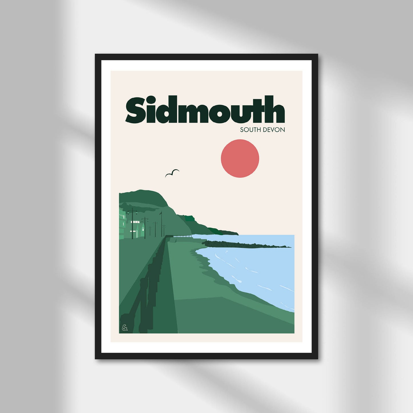 Sidmouth, South Devon Print | Colour Option A5