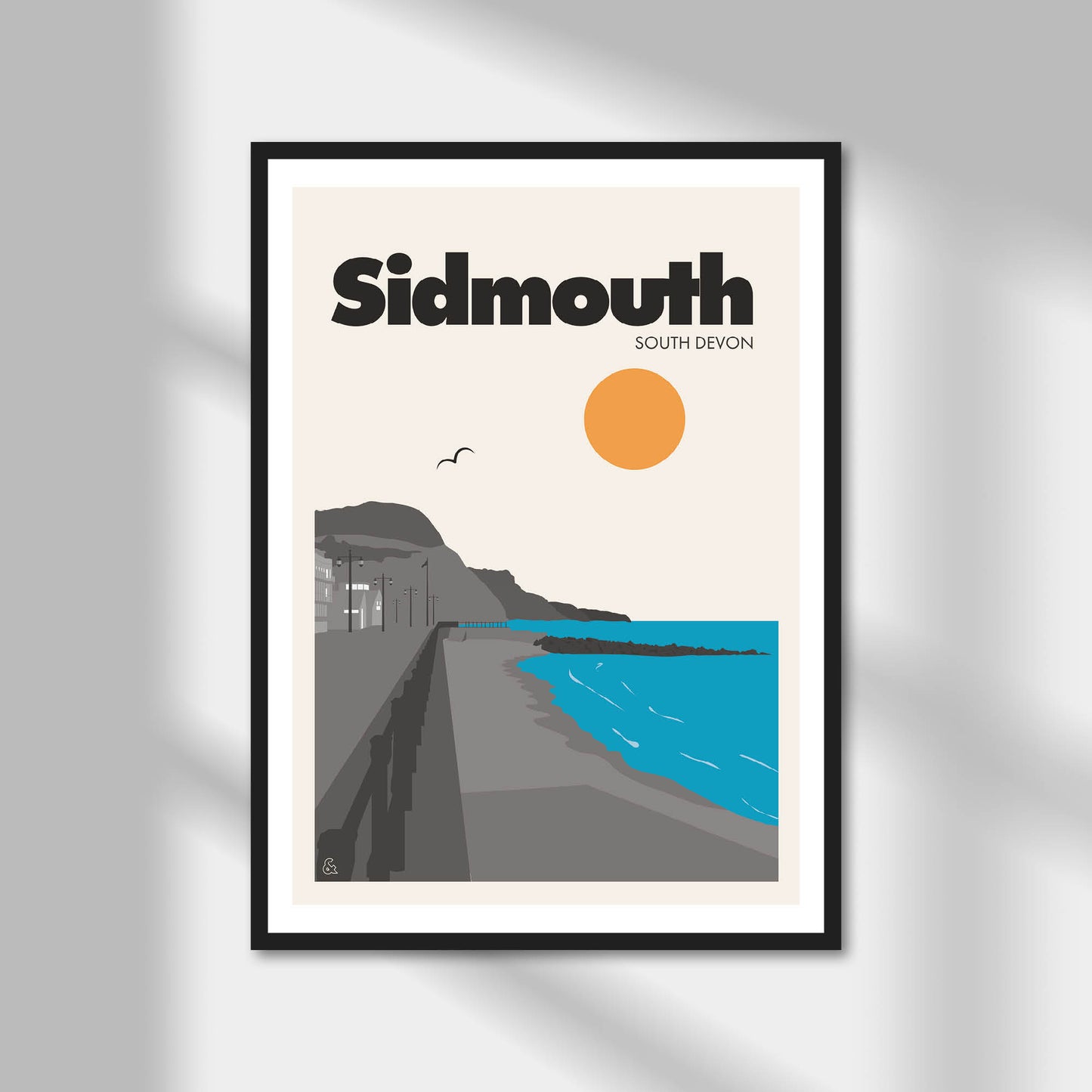 Sidmouth, South Devon Print | Colour Option A5