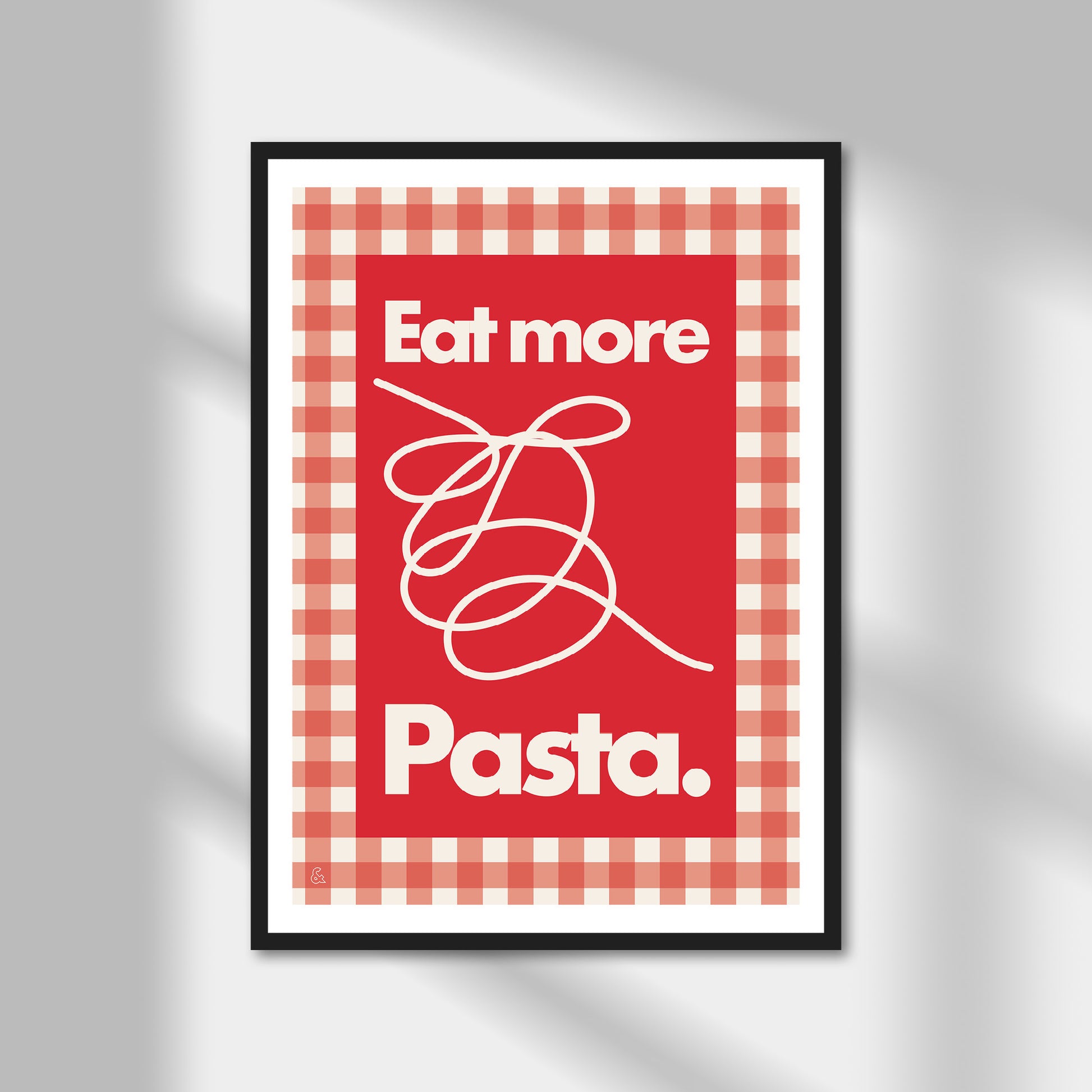 Eat More Pasta, Spaghetti Print | Colour Option A5