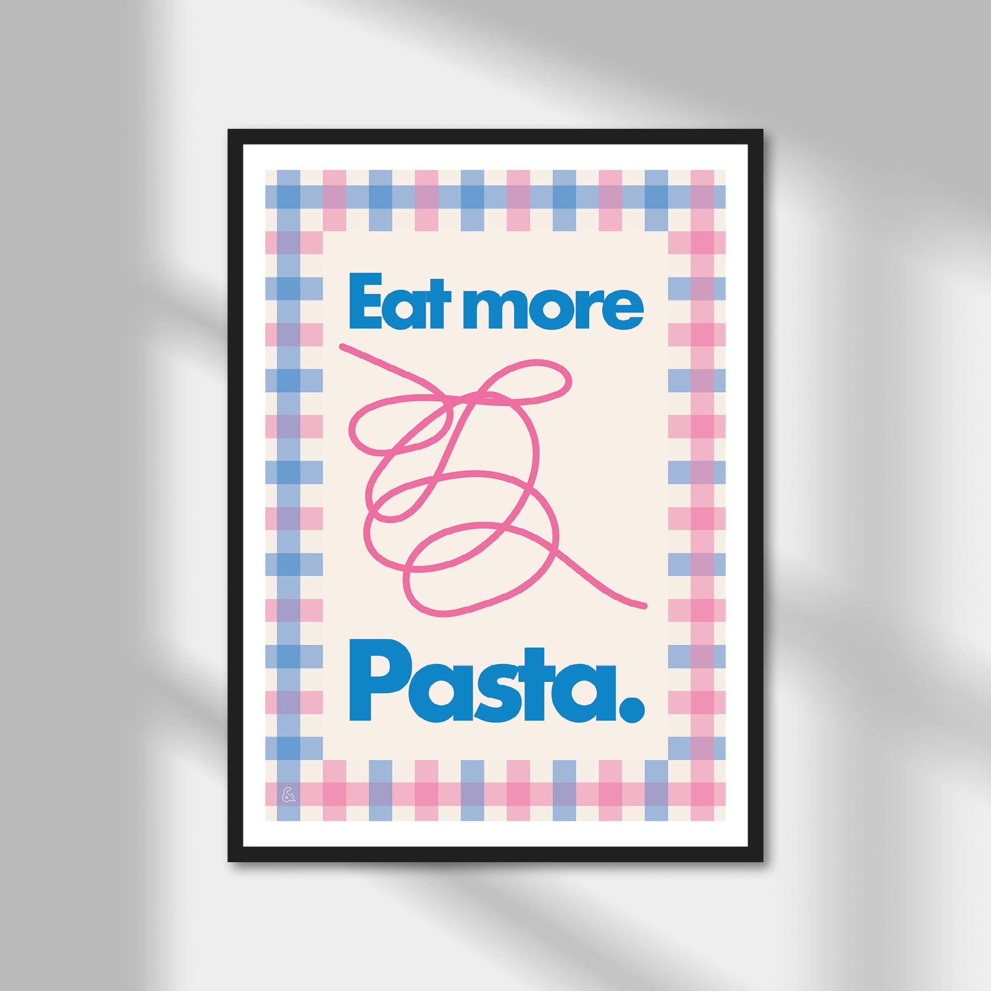 Eat More Pasta, Spaghetti Print | Colour Option A5