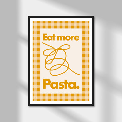 Eat More Pasta, Spaghetti Print | Colour Option A5