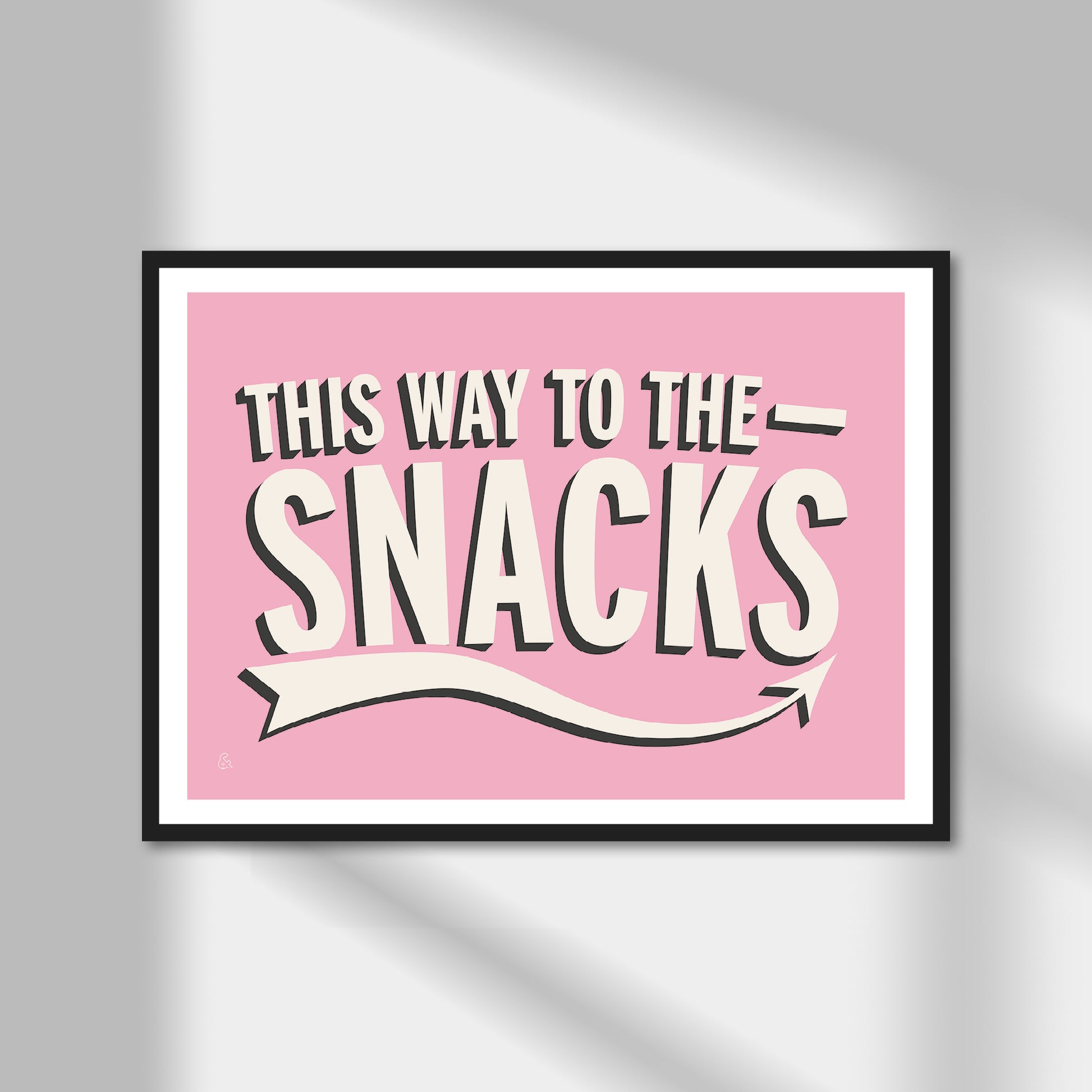 This Way To The Snacks Print | Colour Option A5