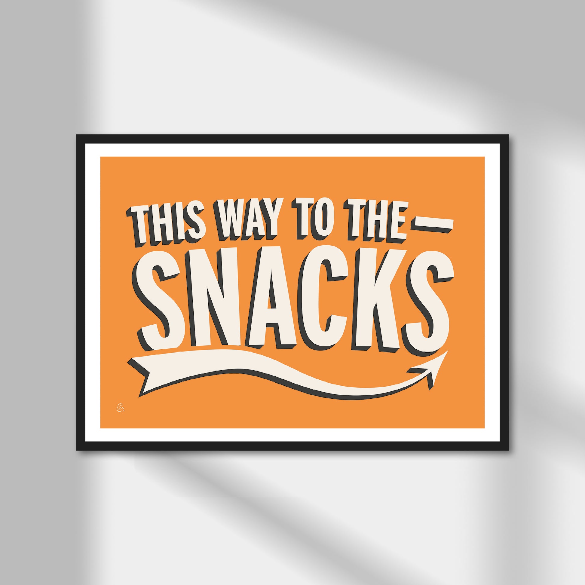 This Way To The Snacks Print | Colour Option A5