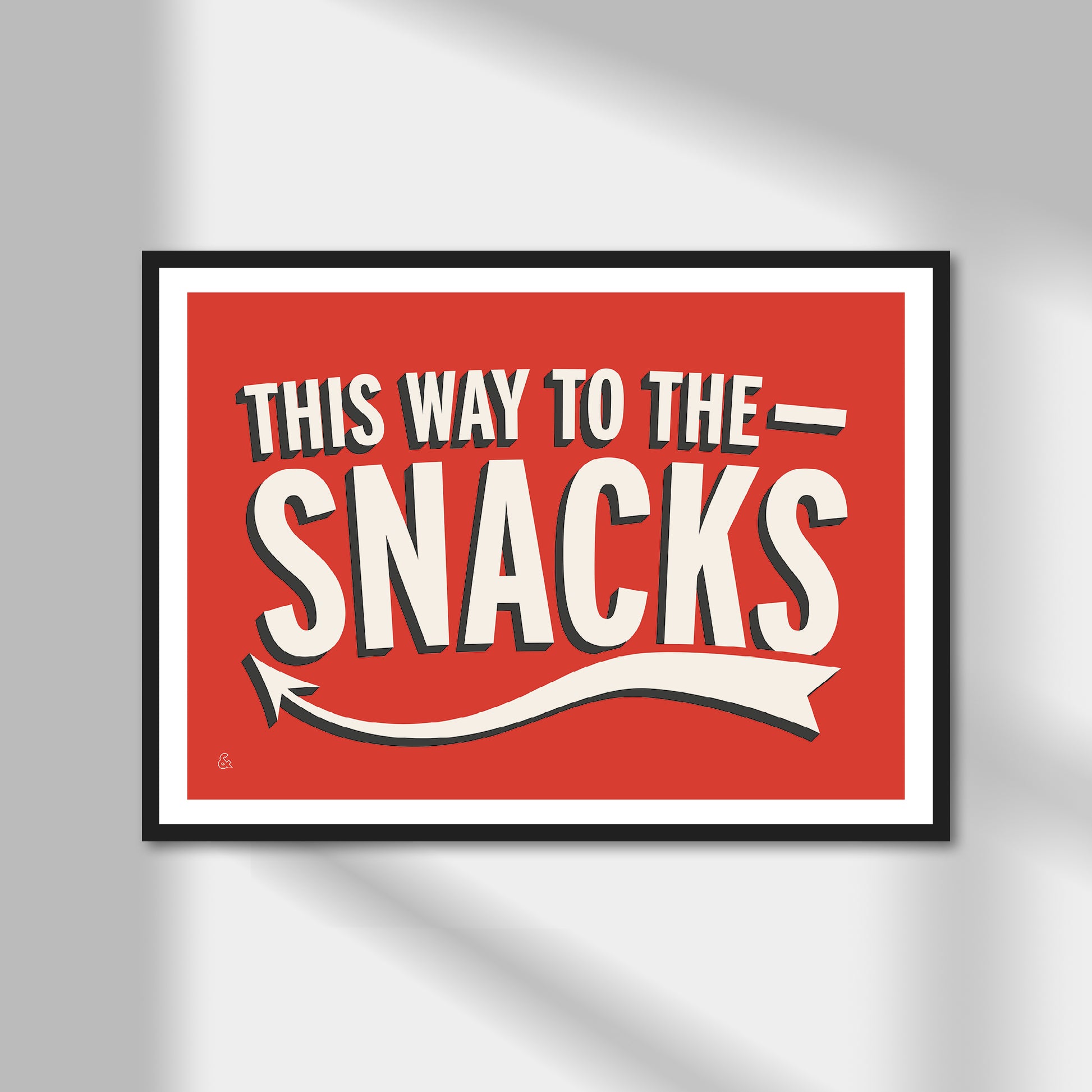 This Way To The Snacks Print | Colour Option A5