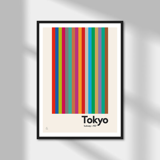 Tokyo Subway Print | Colour Option A5