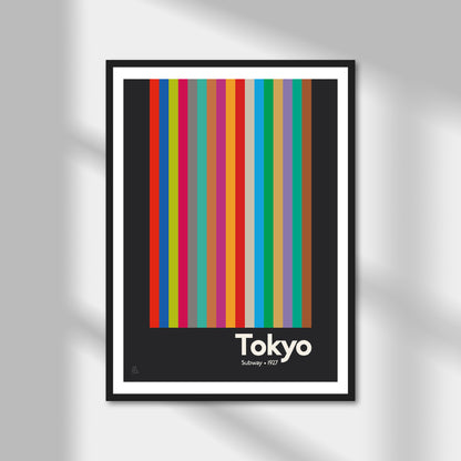 Tokyo Subway Print | Colour Option A5