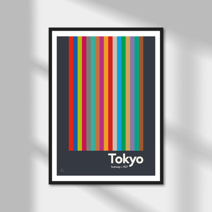 Tokyo Subway Print | Colour Option A5