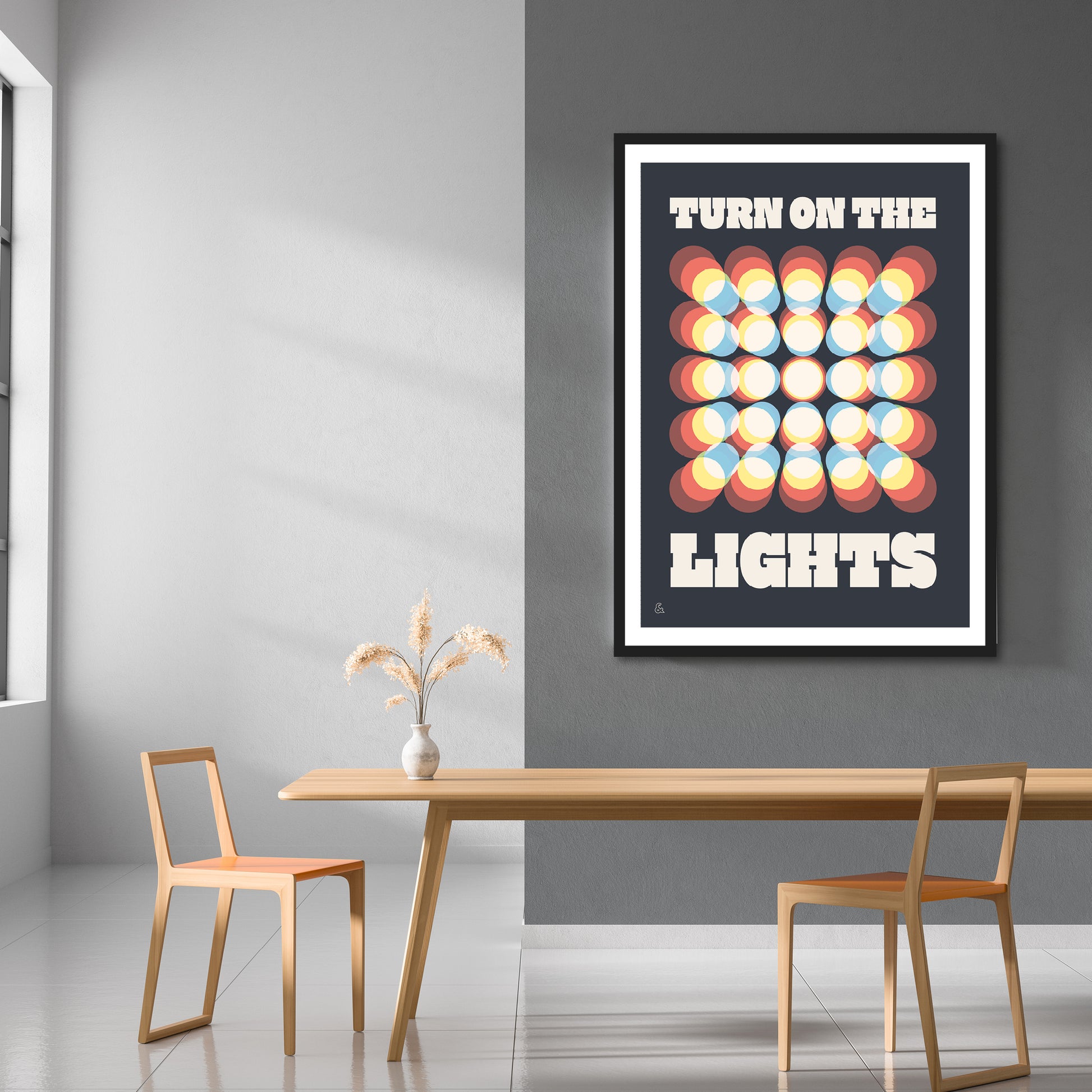 Turn On The Lights Print | Colour Option 