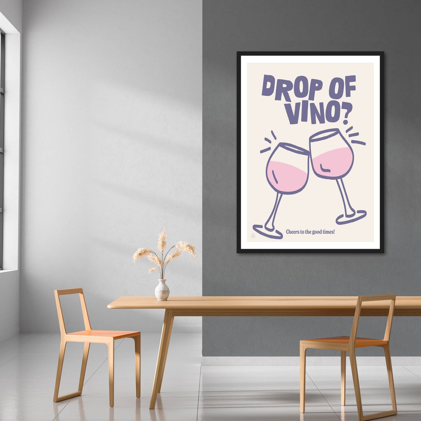 Drop Of Vino Print | Colour Option 