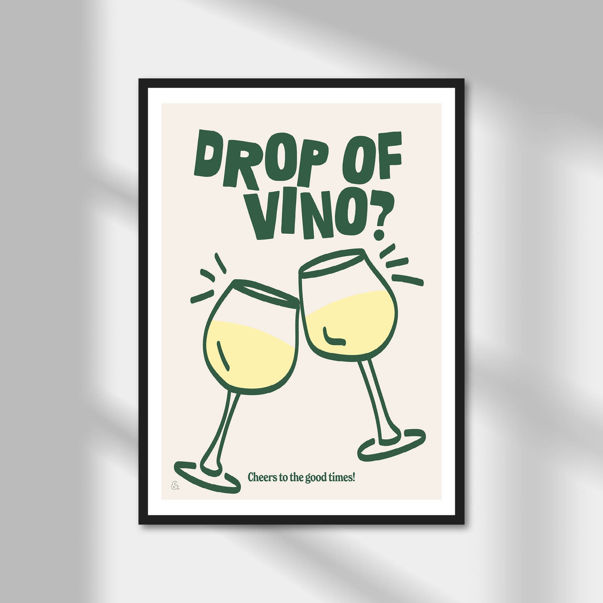 Drop Of Vino Print | Colour Option A5