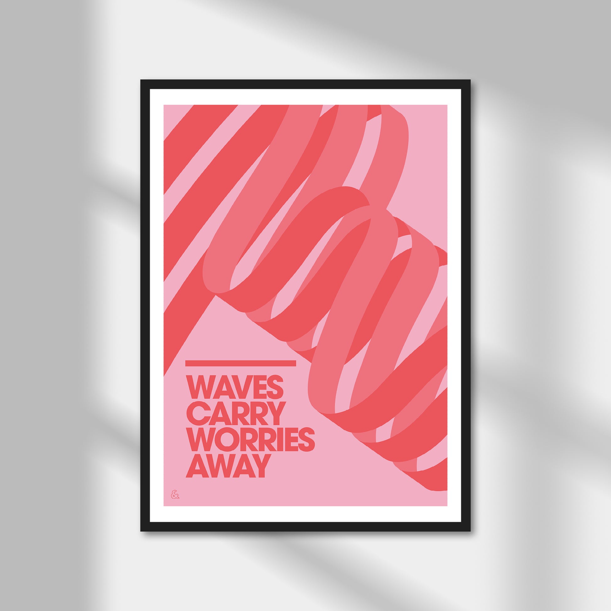 Waves Carry Worries Away Print | Colour Option A5