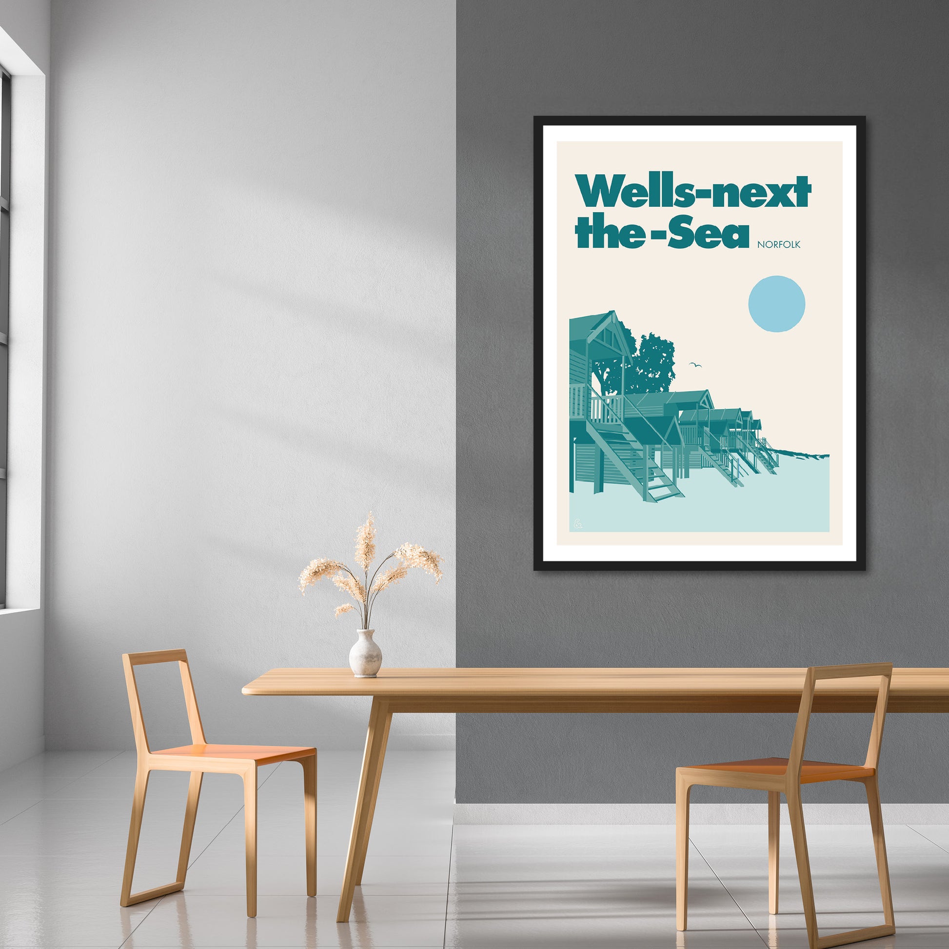 Wells Next The Sea, Norfolk Print | Colour Option 