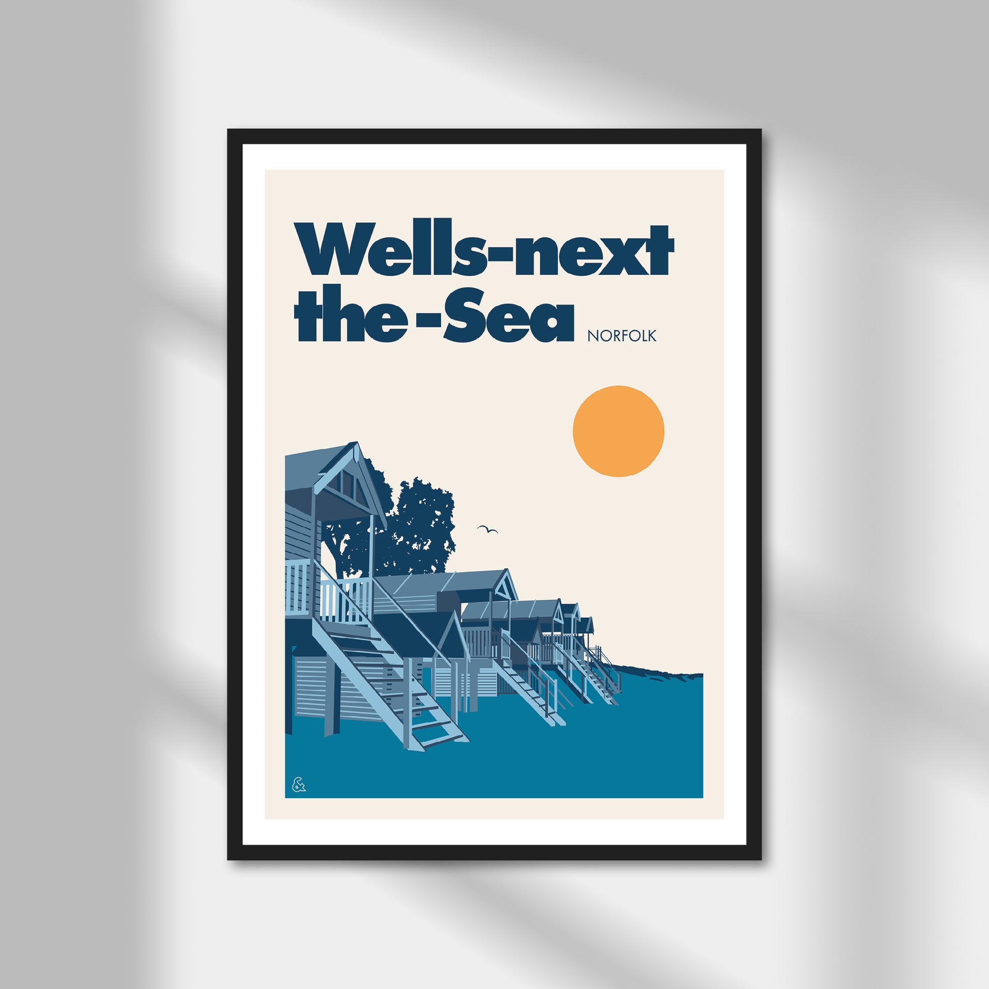 Wells Next The Sea, Norfolk Print | Colour Option A5