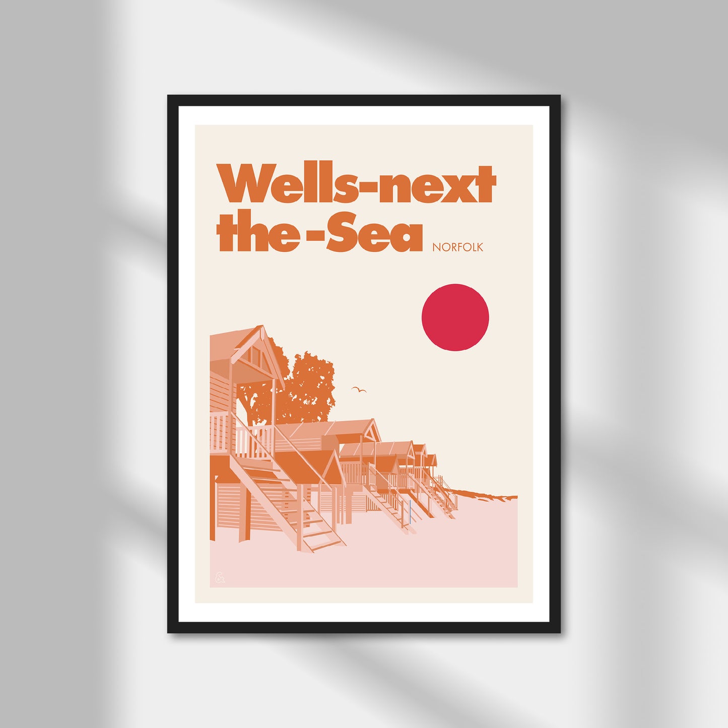 Wells Next The Sea, Norfolk Print | Colour Option A5