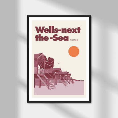 Wells Next The Sea, Norfolk Print | Colour Option A5