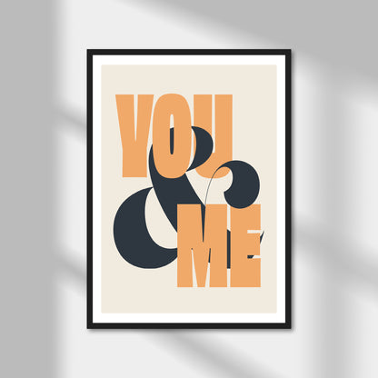 You & Me (portrait) Print | Colour Option A5