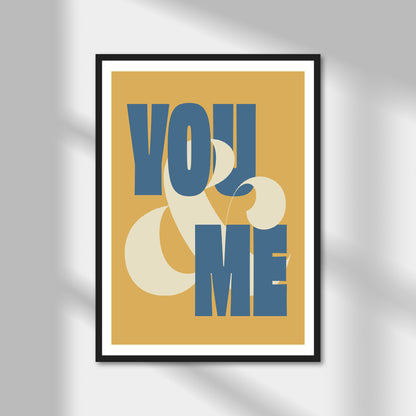 You & Me (portrait) Print | Colour Option A5