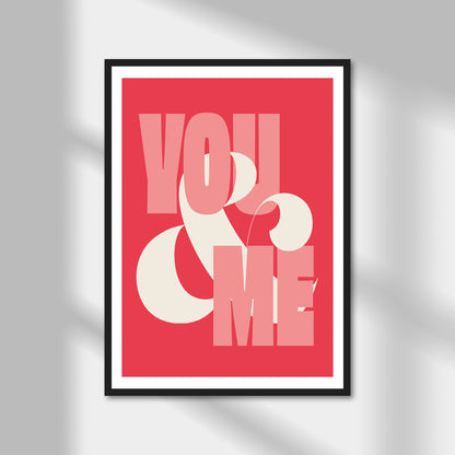 You & Me (portrait) Print | Colour Option A5