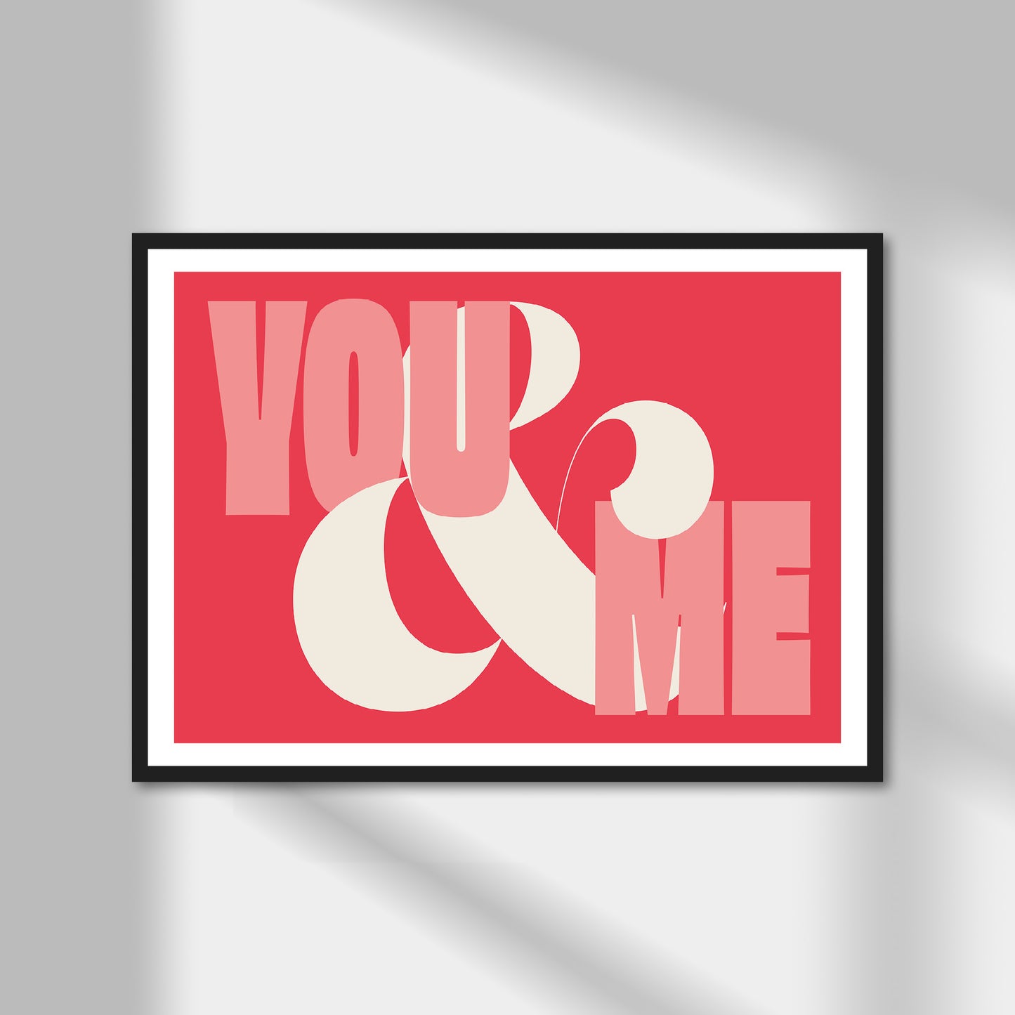 You & Me (landscape) Print | Colour Option A5