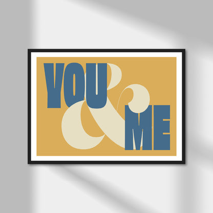 You & Me (landscape) Print | Colour Option A5