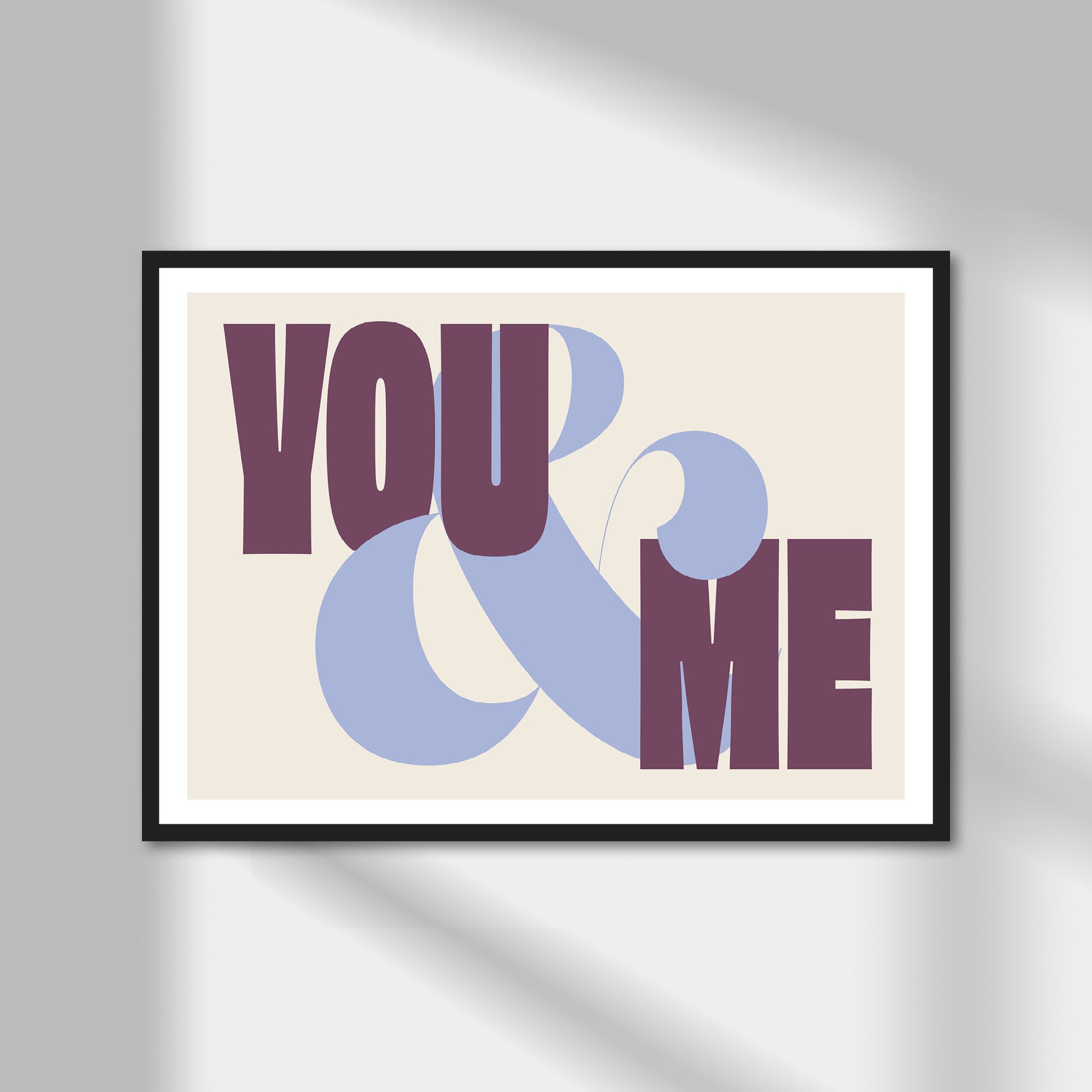 You & Me (landscape) Print | Colour Option A5