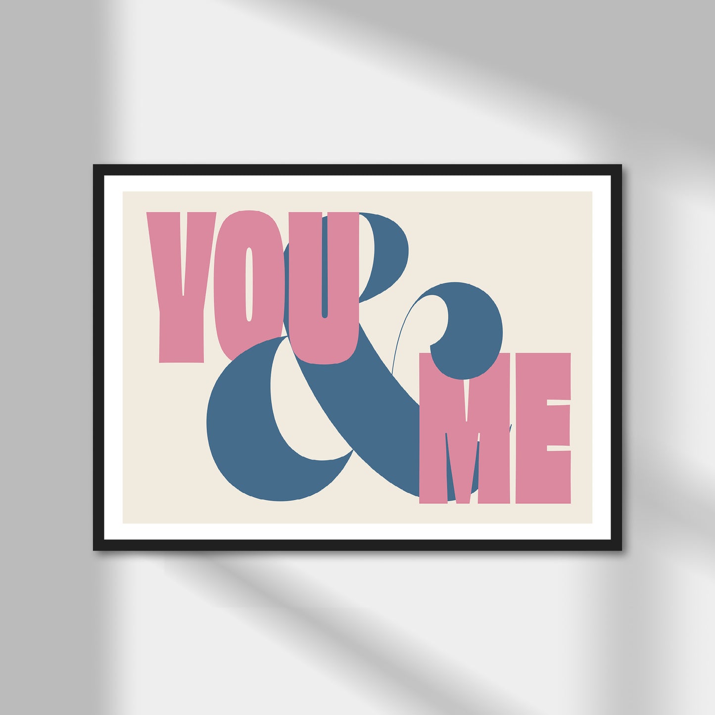 You & Me (landscape) Print | Colour Option A5