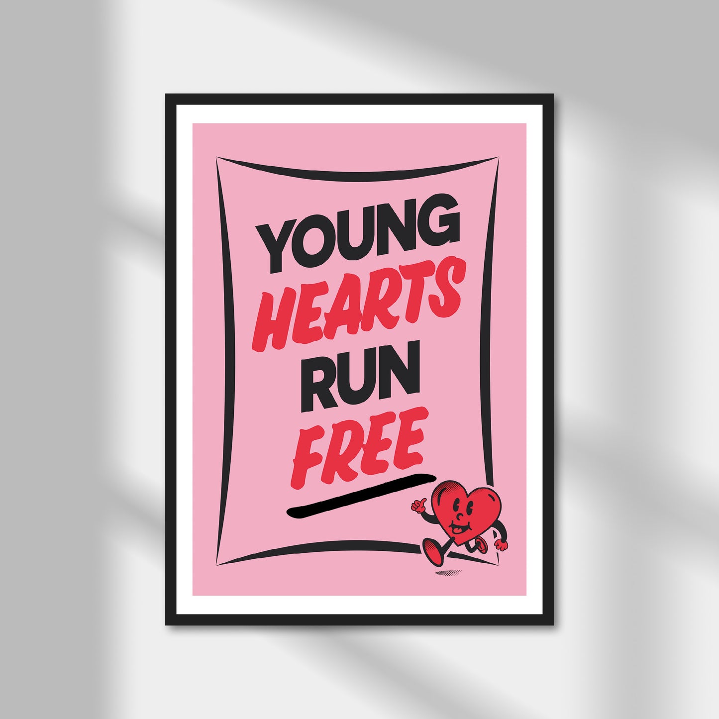 Young Hearts Run Free Print | Colour Option A5